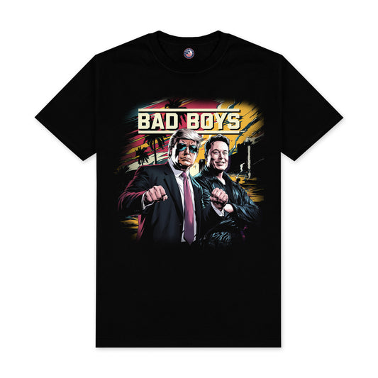 Bad Boys Trump & Musk Tee | Patriotic Pop Culture Shirt