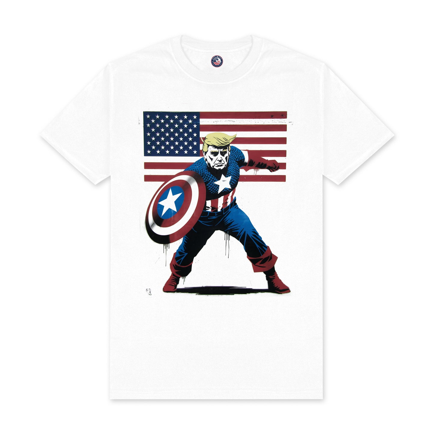 Captain Trump Tee | Patriotic Superhero Trump Shirt